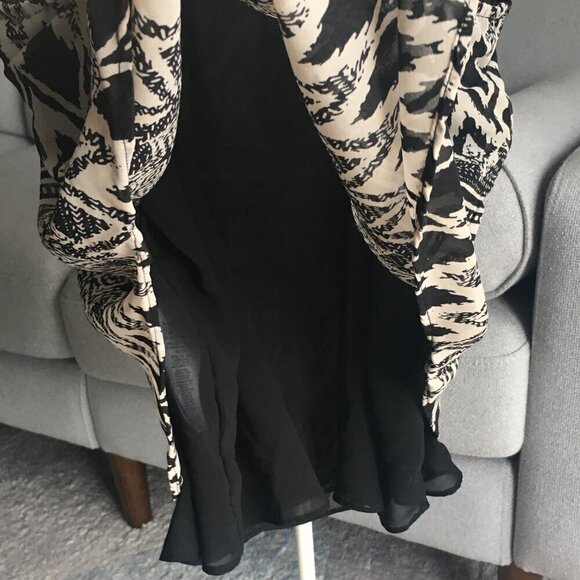 Vero Moda Sheer Camisole Criss Crossed Spagetti Strap Lined Black Beige Womens L - Picture 5 of 11